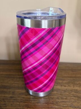 Lug Guzzle Insulated Tumbler. Berry Plaid- NWT
